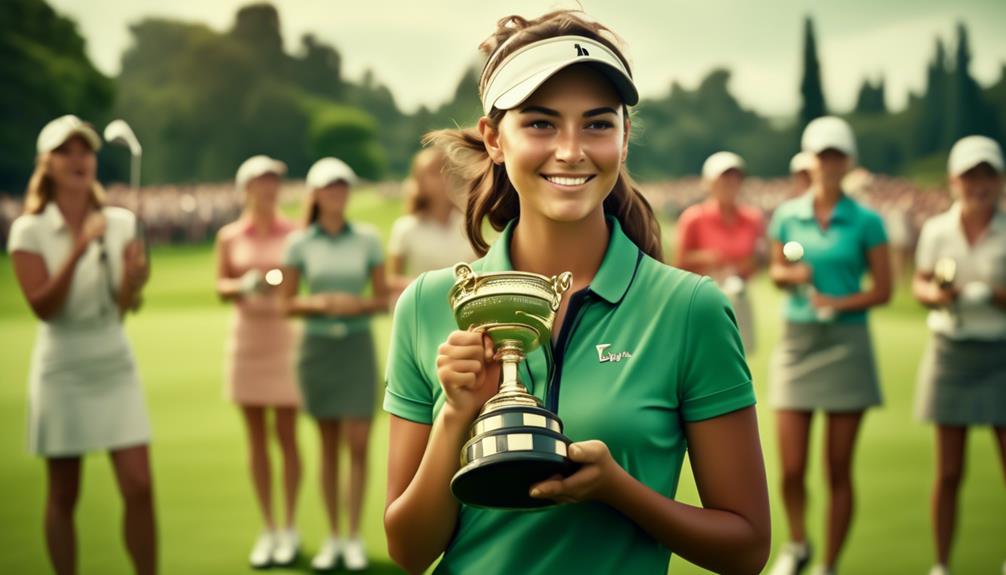 breakthrough victories of young female golfers