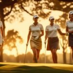 celebrating women s golf success