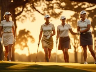 celebrating women s golf success