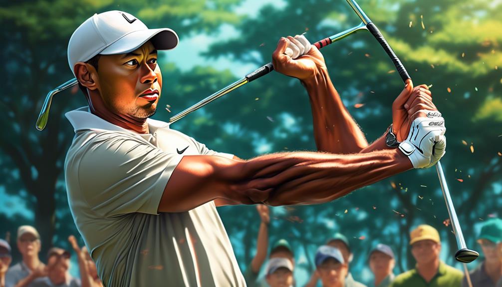 distinctive mechanics of tiger woods swing