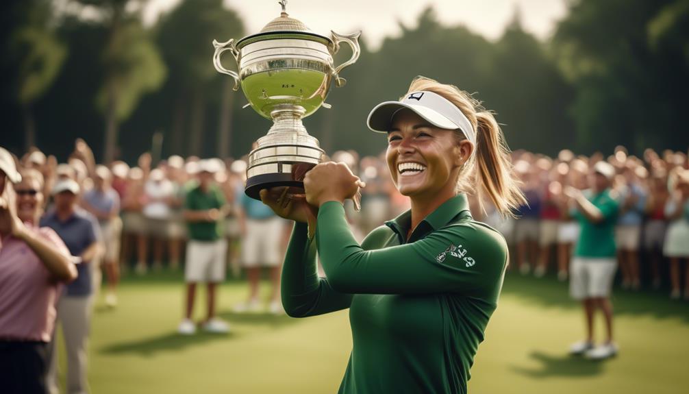 female golfer wins major