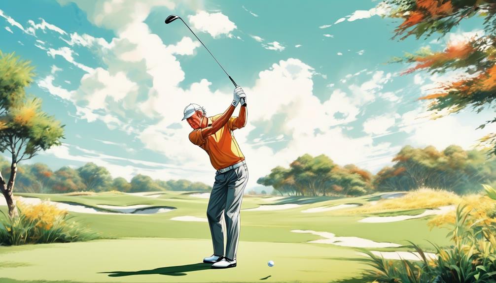 golf technique and posture