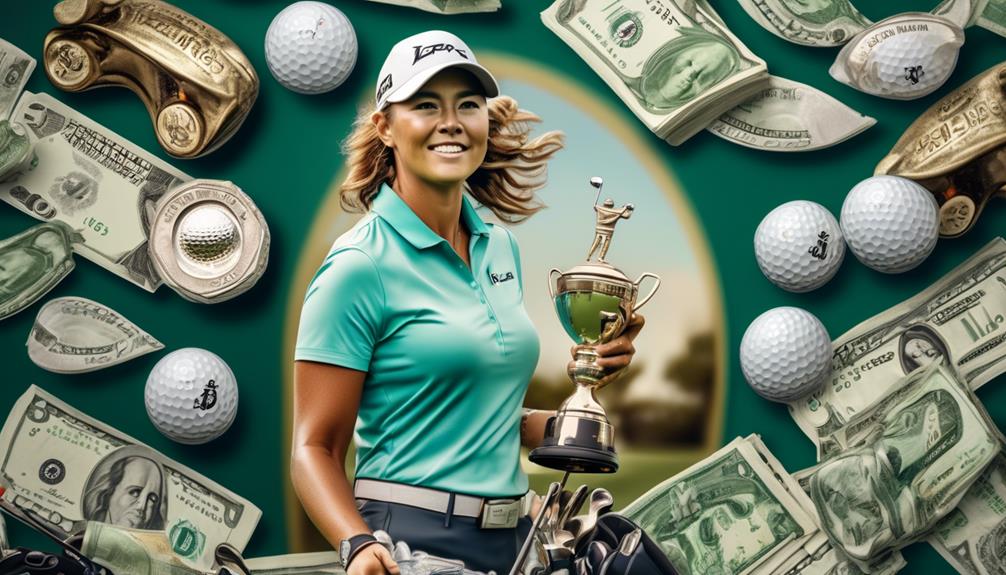 historic female golf earnings