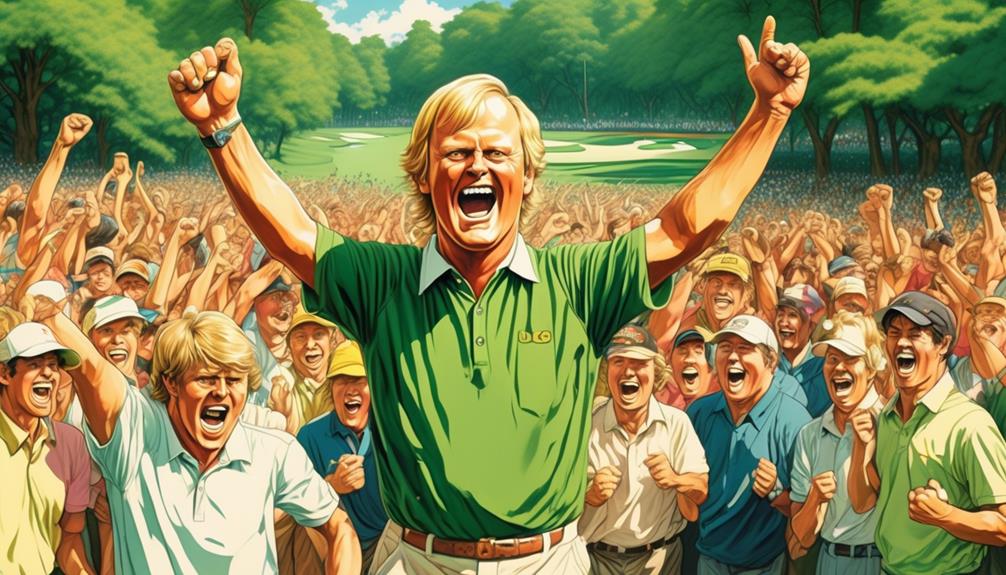 historic win at 1986 masters