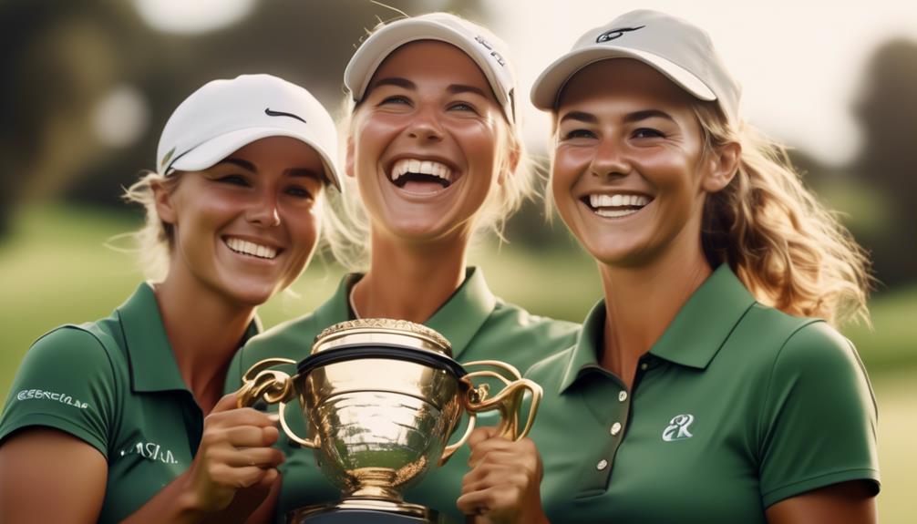 women golfers achieve major victories