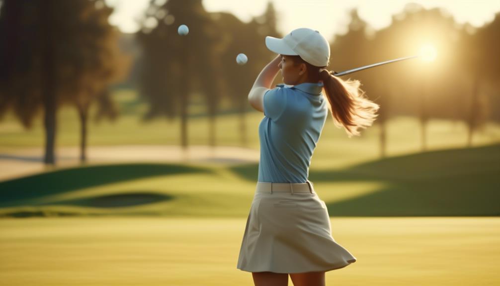 women golfers and long drives