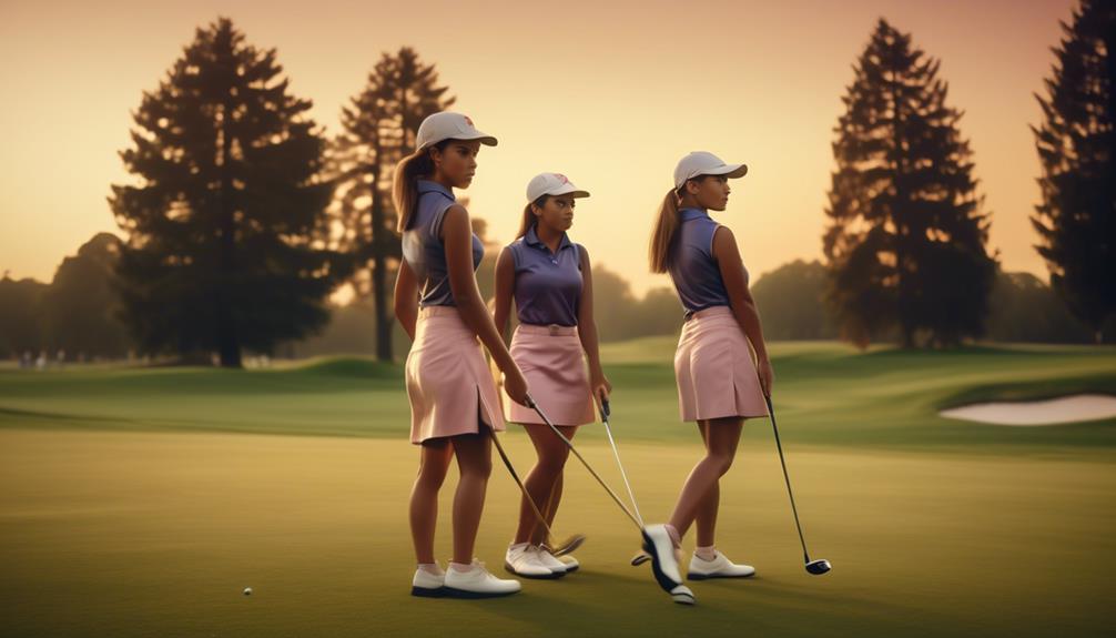 youthful women dominating golf